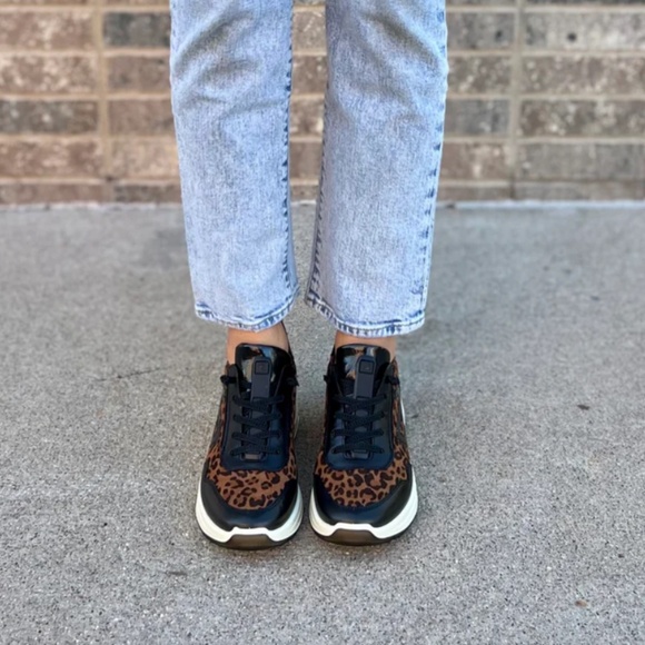 Ara Galicia Slip On Sneaker in Black/Leo - Picture 3 of 4